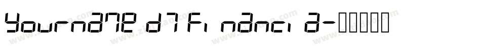 Yourname D7 Financia字体转换